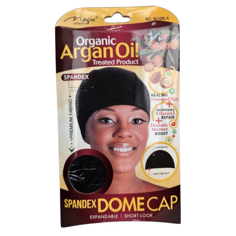 Magic Collection Organic Argan Oil Spandex Dome Cap  