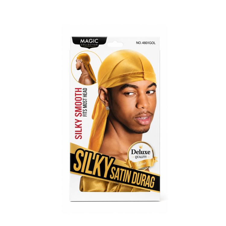 Magic Collection Silky Satin Durag Gold