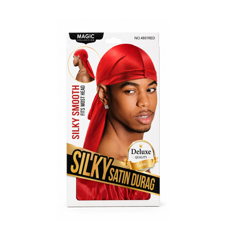 Magic Collection Silky Satin Durag Red