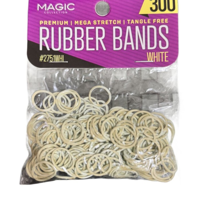 Magic Rubber Bands White (300Pcs)