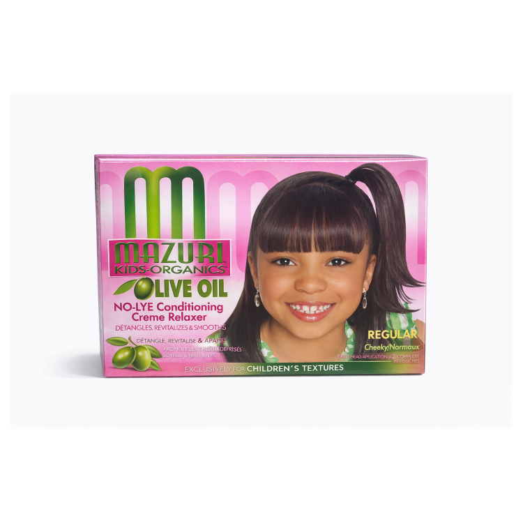 MAZURI KIDS ORGANICS OLIVE OIL NO-LYE CONDITIONING CREME RELAXER – REGULAR