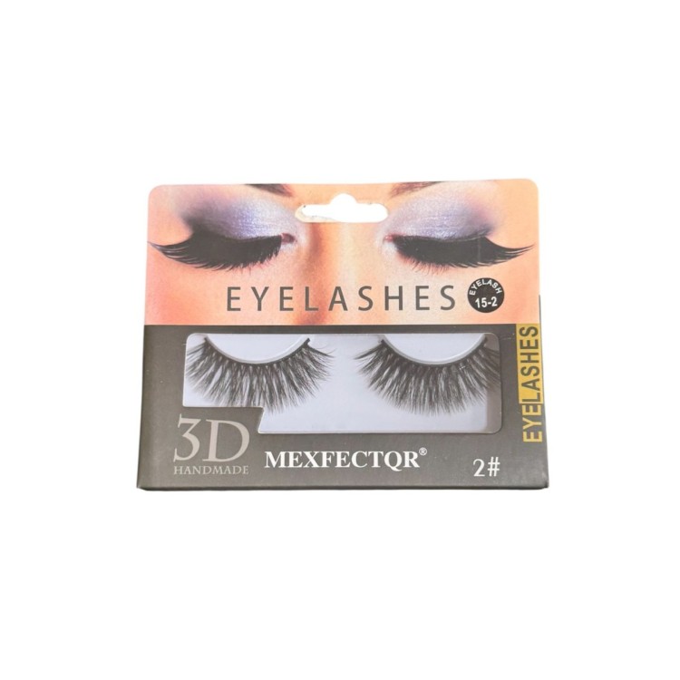 Mexfectqr 3D Handmade Eyelashes - 2# - 15 - 2