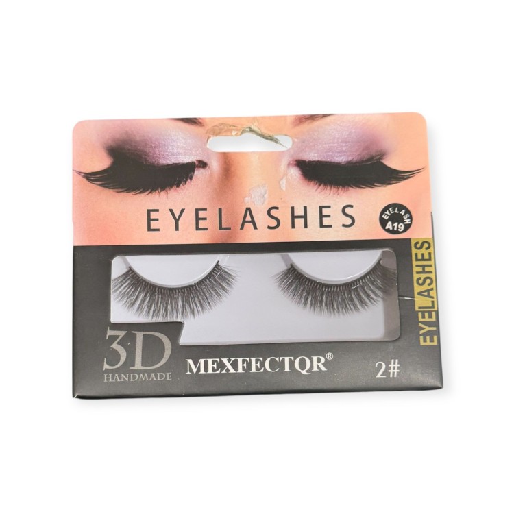 Mexfectqr 3D Handmade Eyelashes (Style 2-A19)