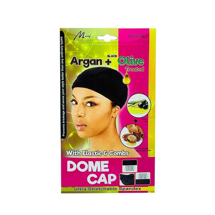 Murry Collection Argan + Olive Treated Dome Cap Black