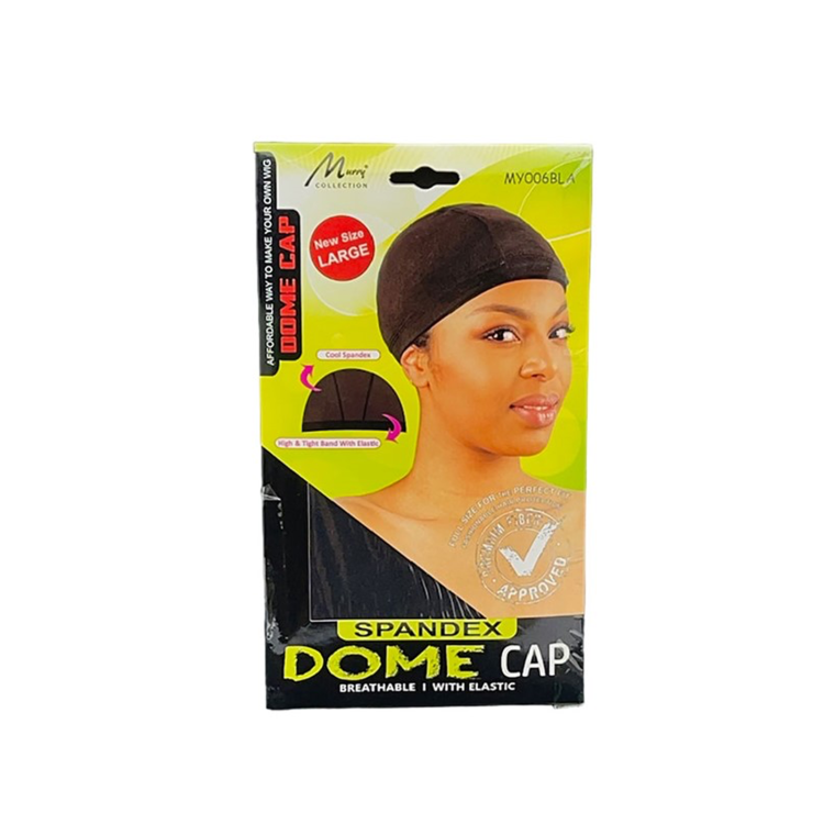 Murry Collection Spandex Dome Cap Black Large