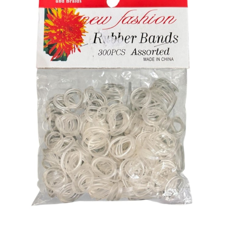 New Fashion Utility Rubber Bands (300 Pcs Assorted Sizes)