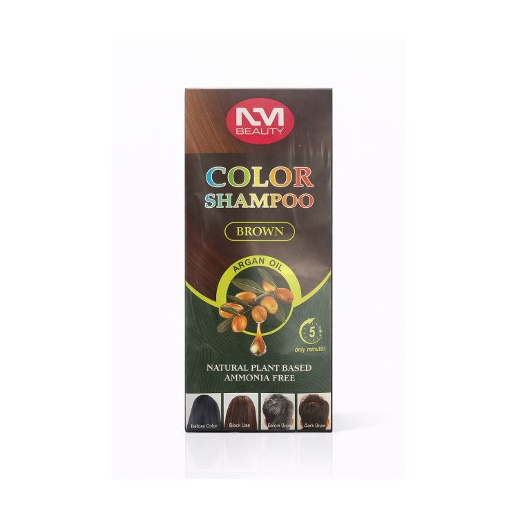 NM BEAUTY COLOR SHAMPOO – BROWN (ARGAN OIL)