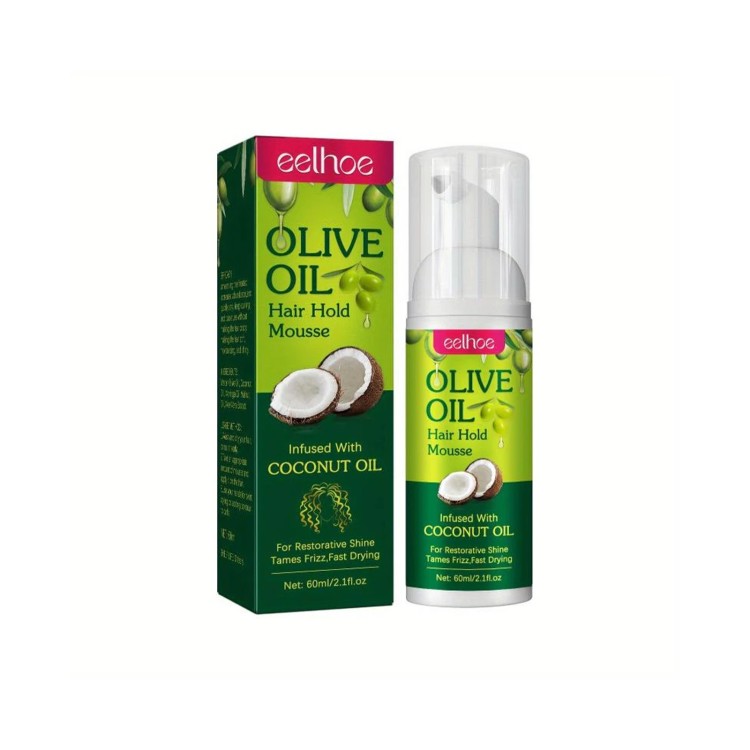 Olive Oil Hair hold mousse infused with coconut oil 60ml 