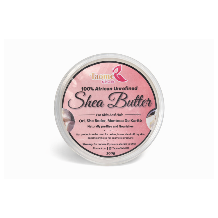Taome 100% African Refined  Shea Butter 200g