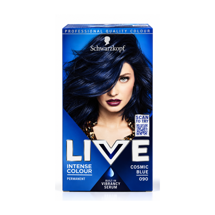 SCHWARZKOPF LIVE INTENSE COLOR 090 COSMIC BLUE