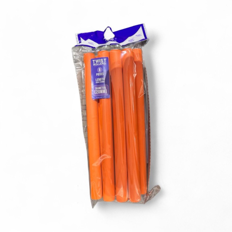 Slick Tools Twist Rollers 8Pieces Length 24cm Diameter 20mm