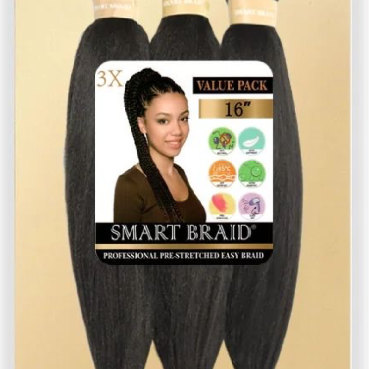 Smart Braid 3X Pre-stretched Hair 16 # 4