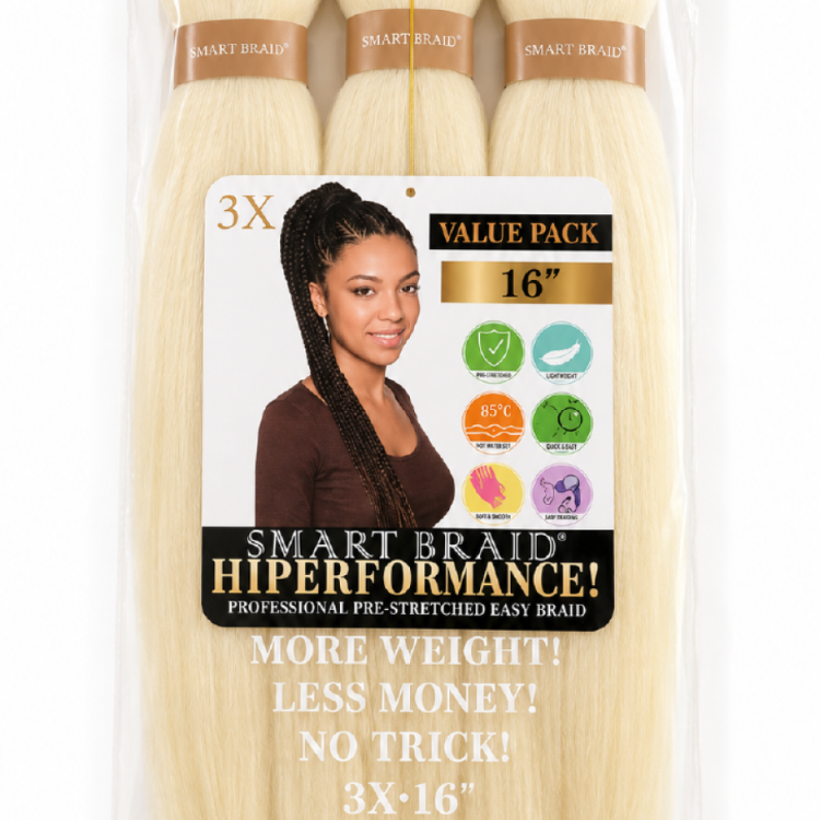 Smart Braid 3X Pre-stretched Hair 16 # 613