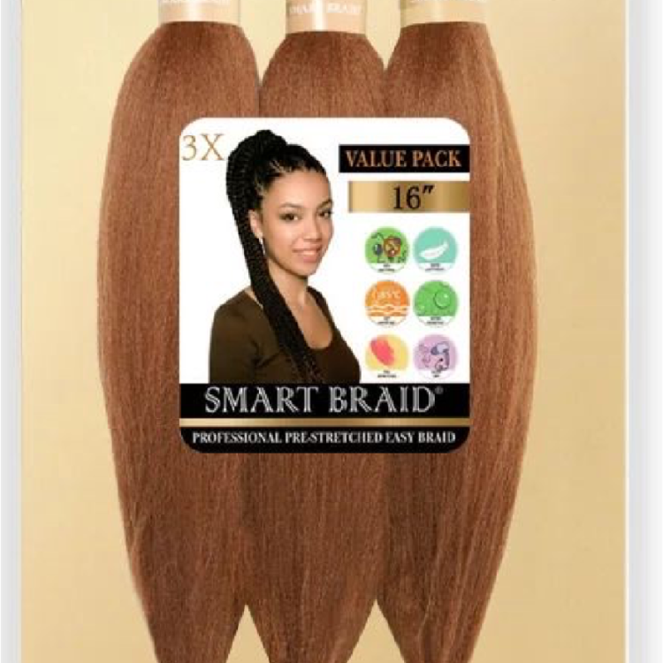 Smart Braid 3X Pre-stretched Hair 16#30