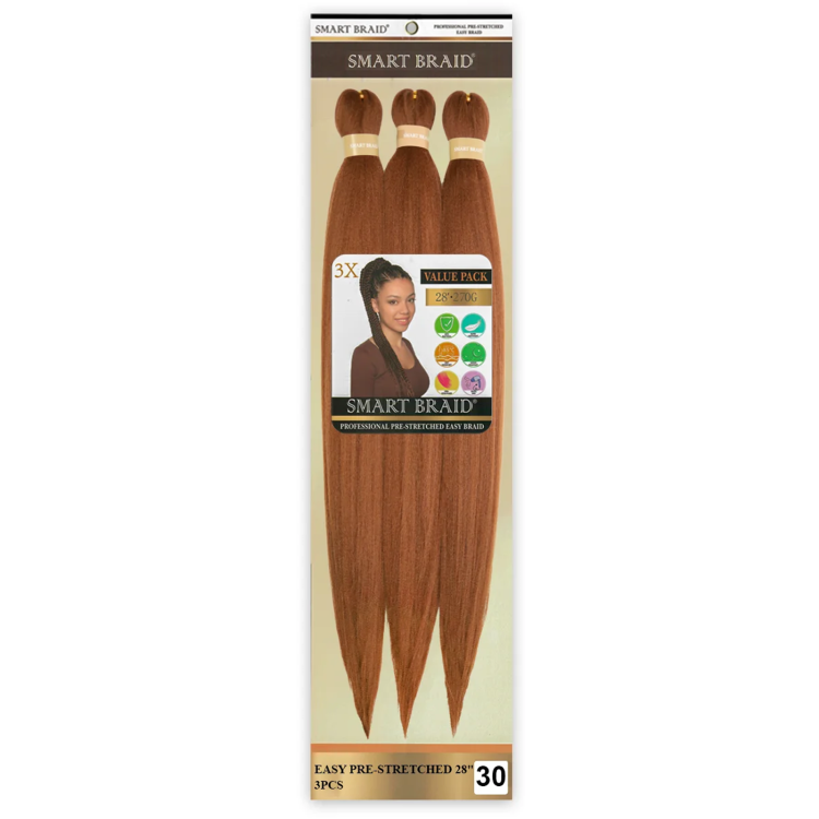 Smart Braid Pre-Stretched 3X PACK 28” - COLOR 30
