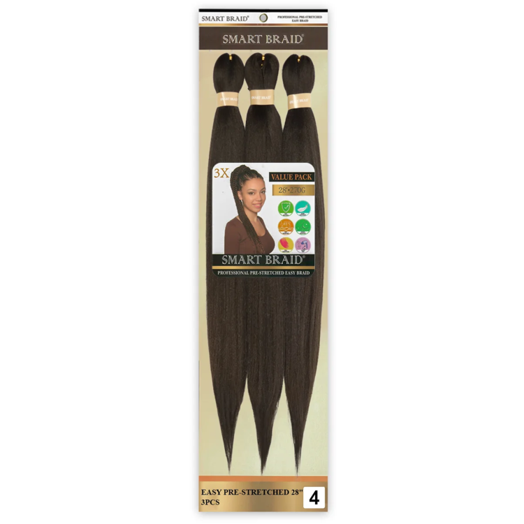 Smart Braid Pre-Stretched 3X PACK 28” - COLOR 4