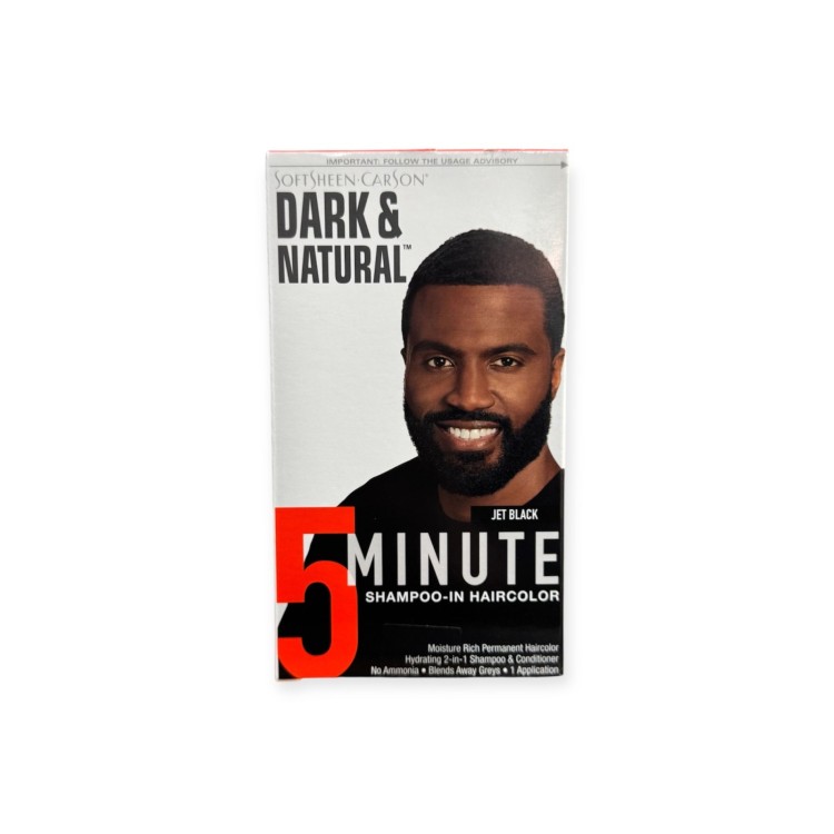 SoftSheen CarSon Dark and Natural 5 Minute Shampoo in hair color - Jet Black