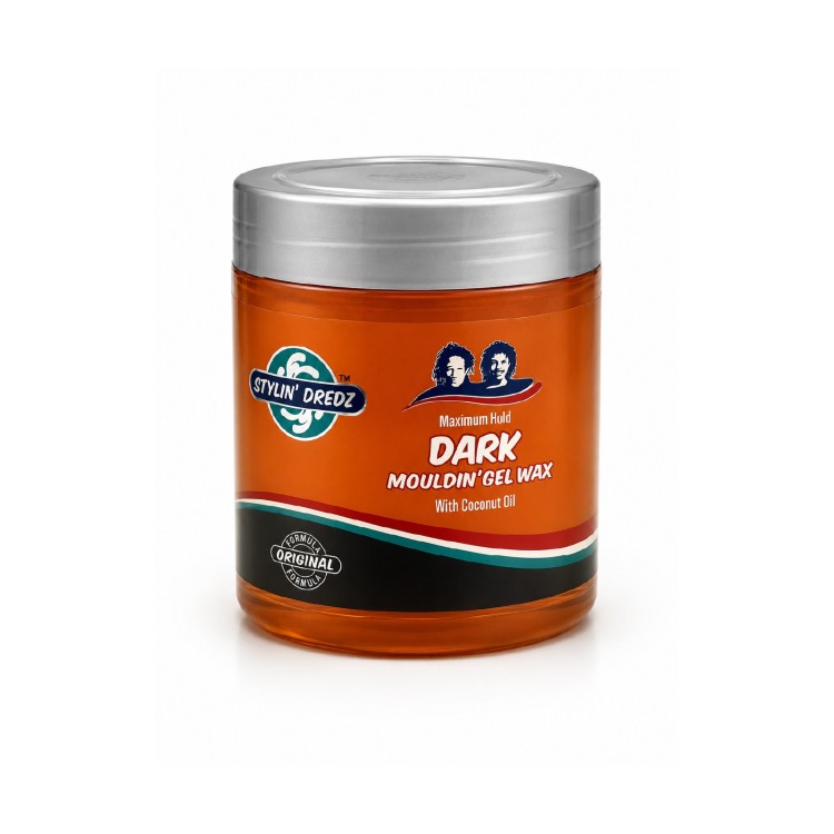 STYLIN' DREDZ DARK MOULDING GEL WAX with coconut oil (500ml)