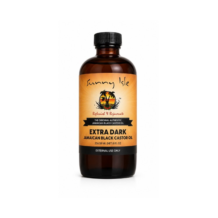 SUNNY ISLE EXTRA DARK JAMAICAN BLACK CASTOR OIL 8OZ 236.58ML