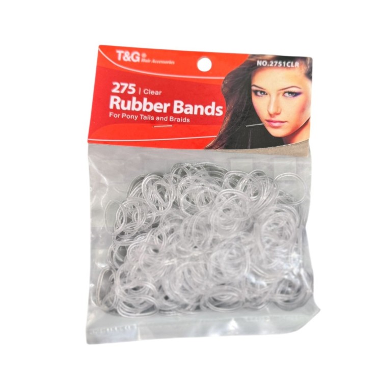 T & G Rubber Bands Clear - (275 Pack)