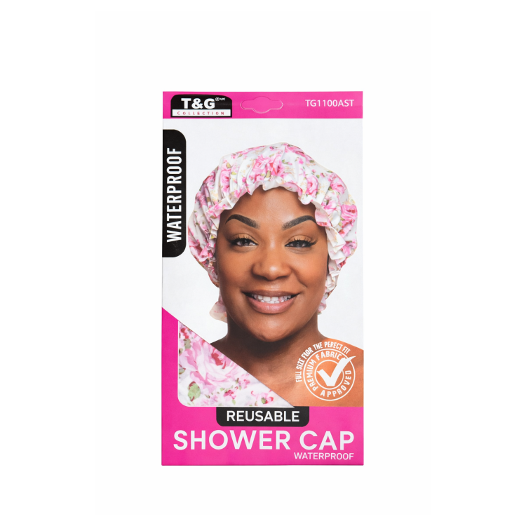 T &G WATER PROOF REUSABLE SHOWER CAP 