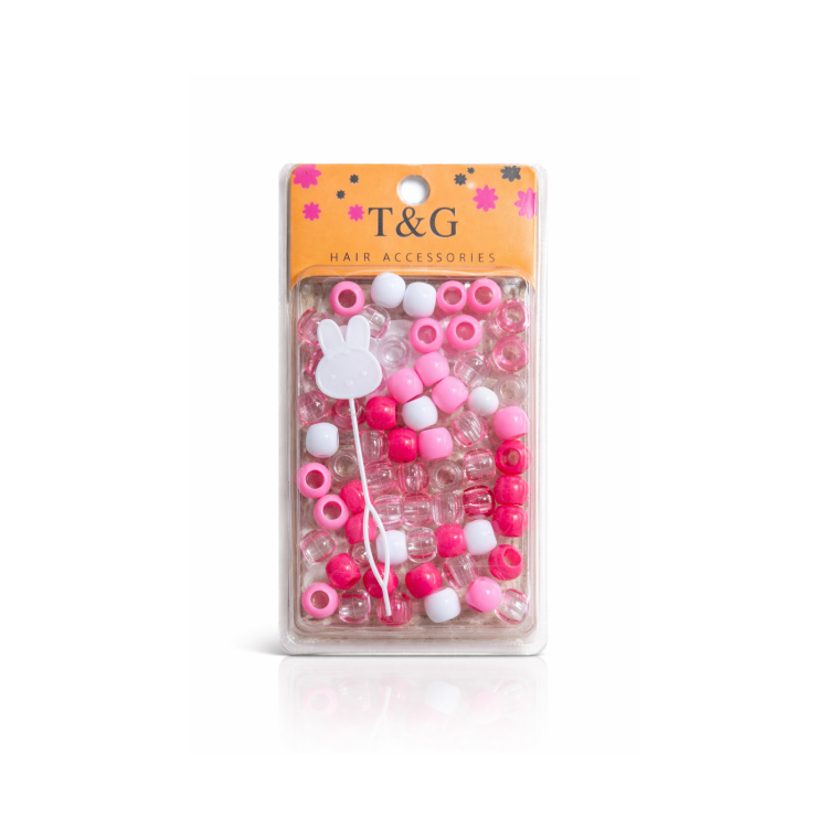 T&G HAIR BEADS- PINK