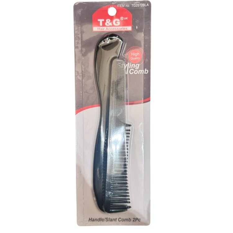 T&G Handle/Slant Comb 2Pc 
