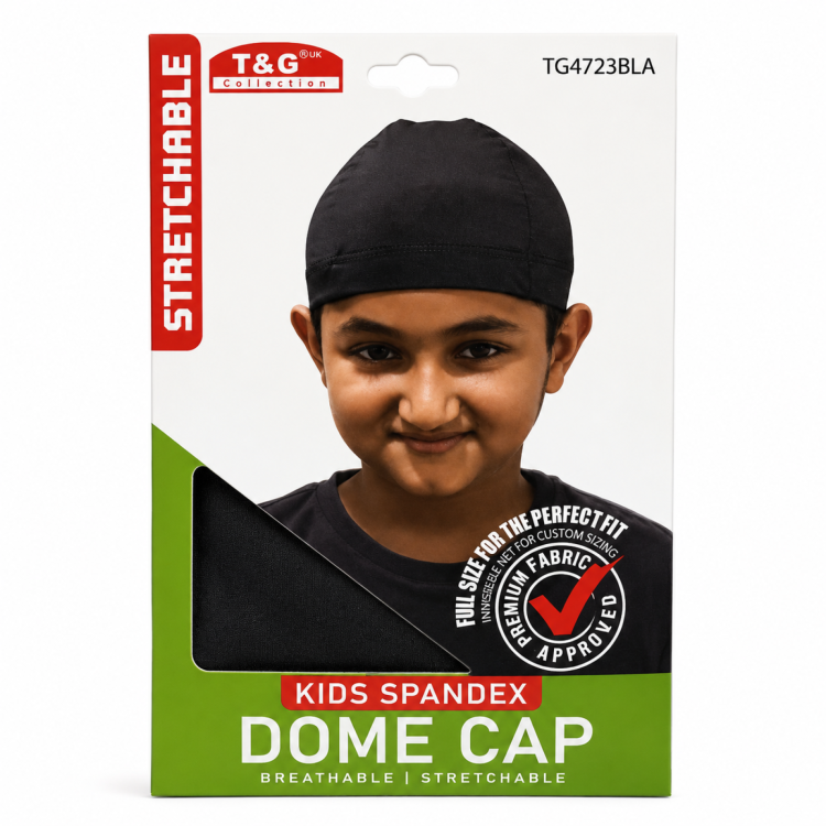 T&G UK Collection Kids Spandex Dome Cap