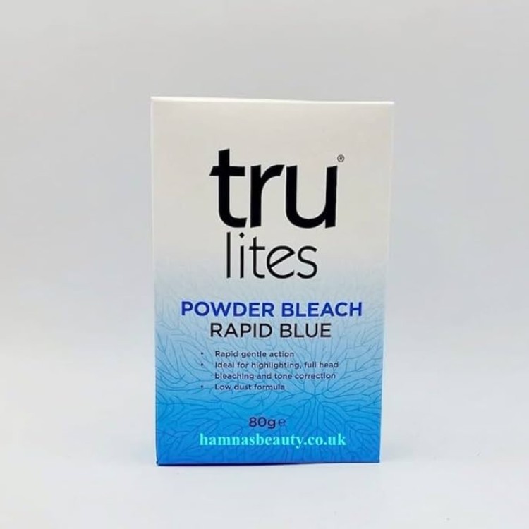 tru lites - powdered bleach rapid blue 80g