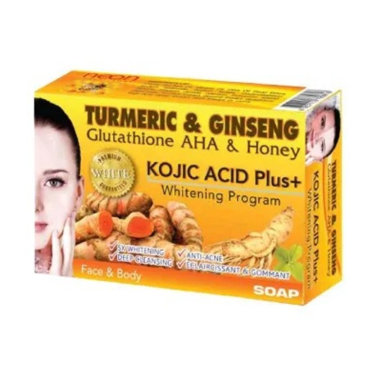 TURMERIC AND GINSENG GLUTATHIONE AHA AND HONEY SOAP
