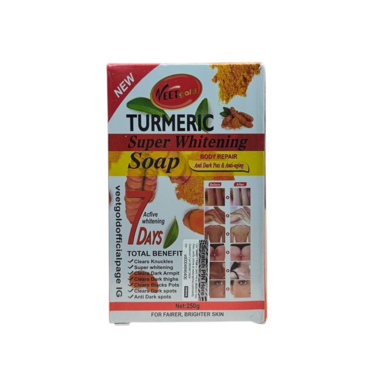 Veet Gold Turmeric Super Whitening Soap 250g