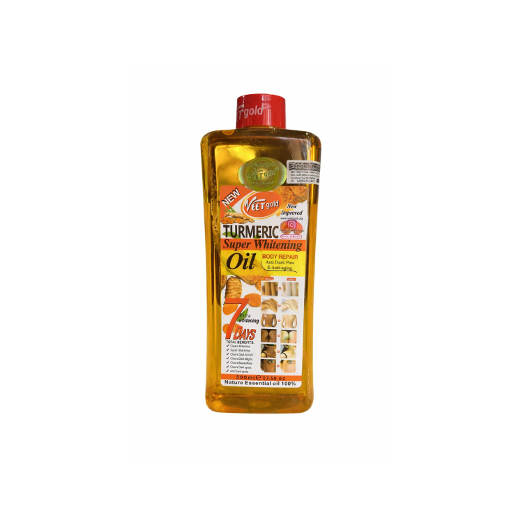 VEETGOLD TURMERIC SUPER WHITENING OIL – 500 ML