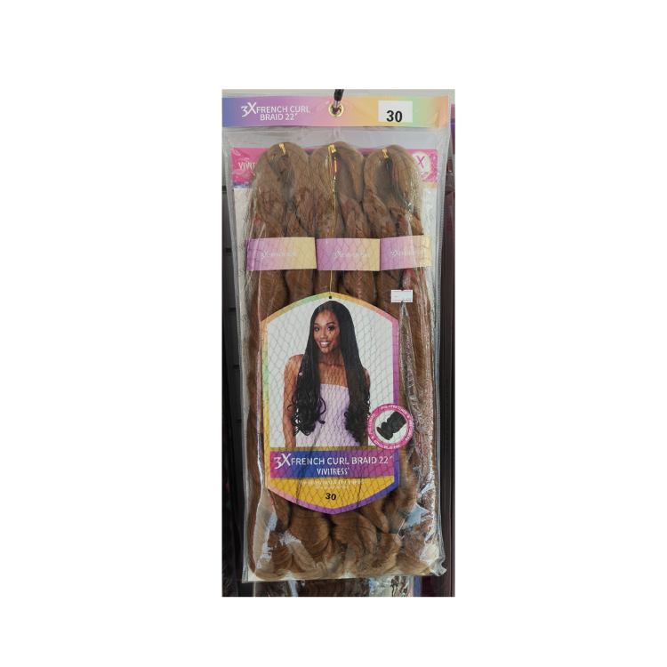 VIVITRESS 3X FRENCH CURL 22,COL 30