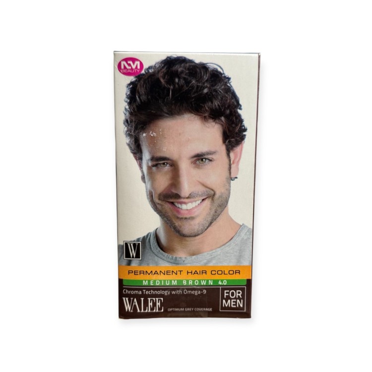 Walee Permanent Hair color- Medium Brown 4.0