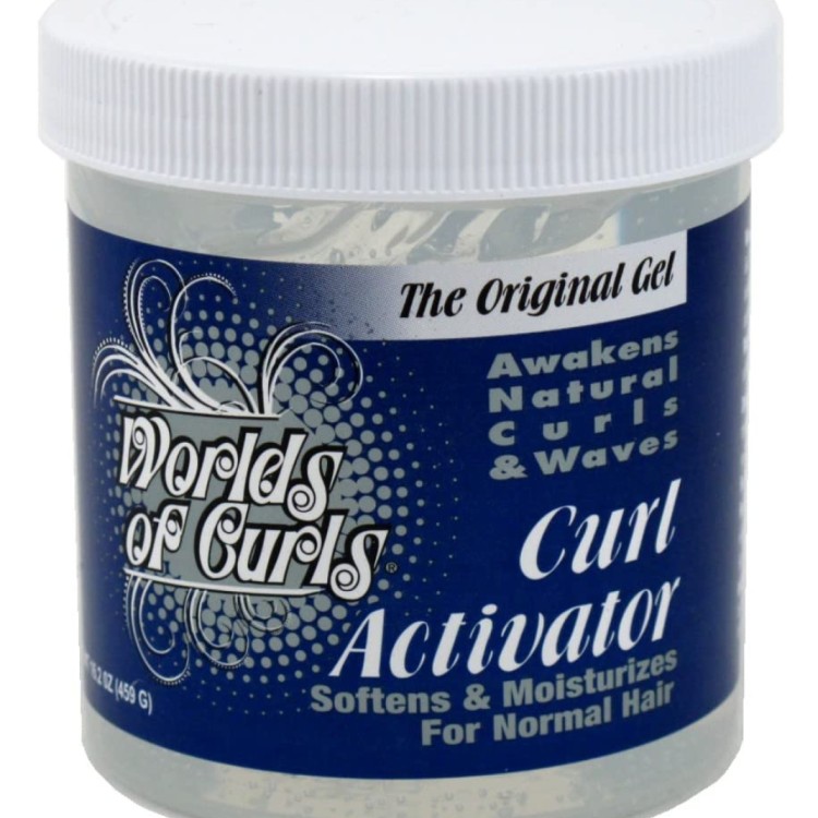World Of Curls gel curl activator jar For Normal Hair 16.2oz  