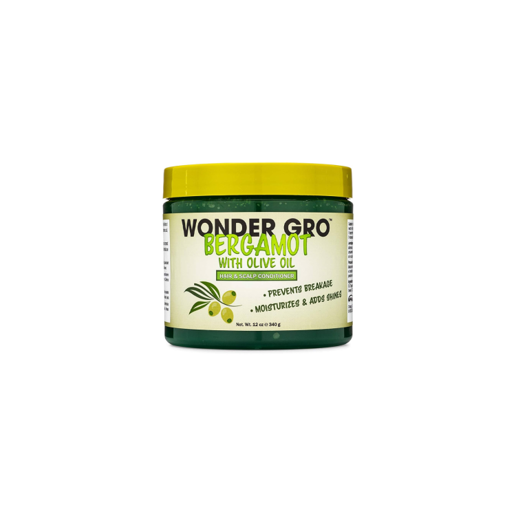 WONDER GRO BERGAMOT WITH OLIVE OIL HAIR & SCALP CONDITIONER – 12 OZ (340 G)
