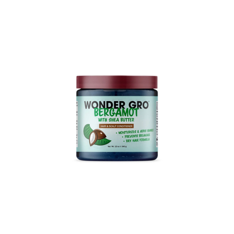 WONDER GRO BERGAMOT WITH SHEA BUTTER HAIR & SCALP CONDITIONER – 12 OZ (340 G)