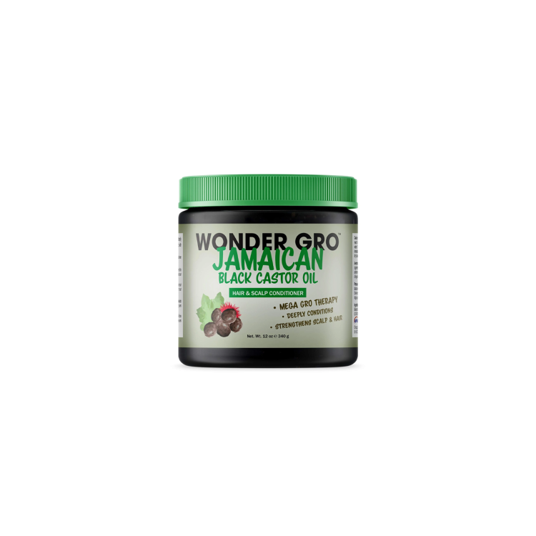 WONDER GRO JAMAICAN BLACK CASTOR OIL HAIR & SCALP CONDITIONER – 12 OZ (340 G)